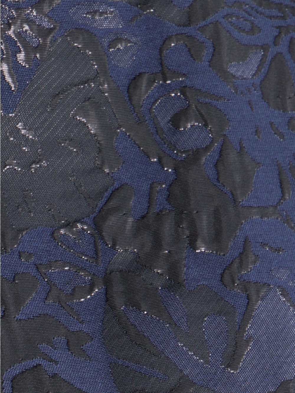 Chelsea28 Navy Floral Jacquard Ruffle-Hem Mini Dress - Picture 5 of 10